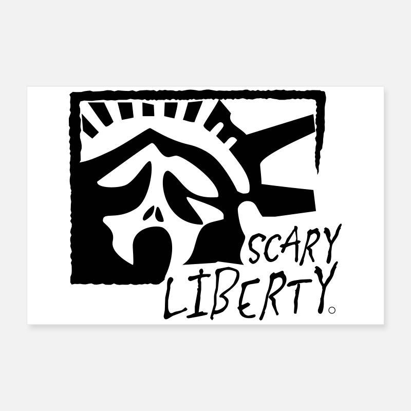 Scary Liberty Poster 60x40 cm