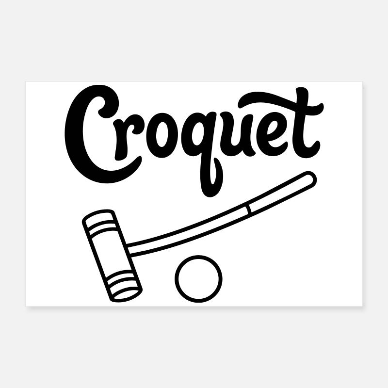 croquet Poster 24" x 16" (60x40 cm)