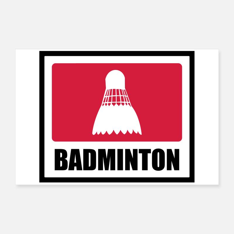 Badminton Poster 60 x 40 cm