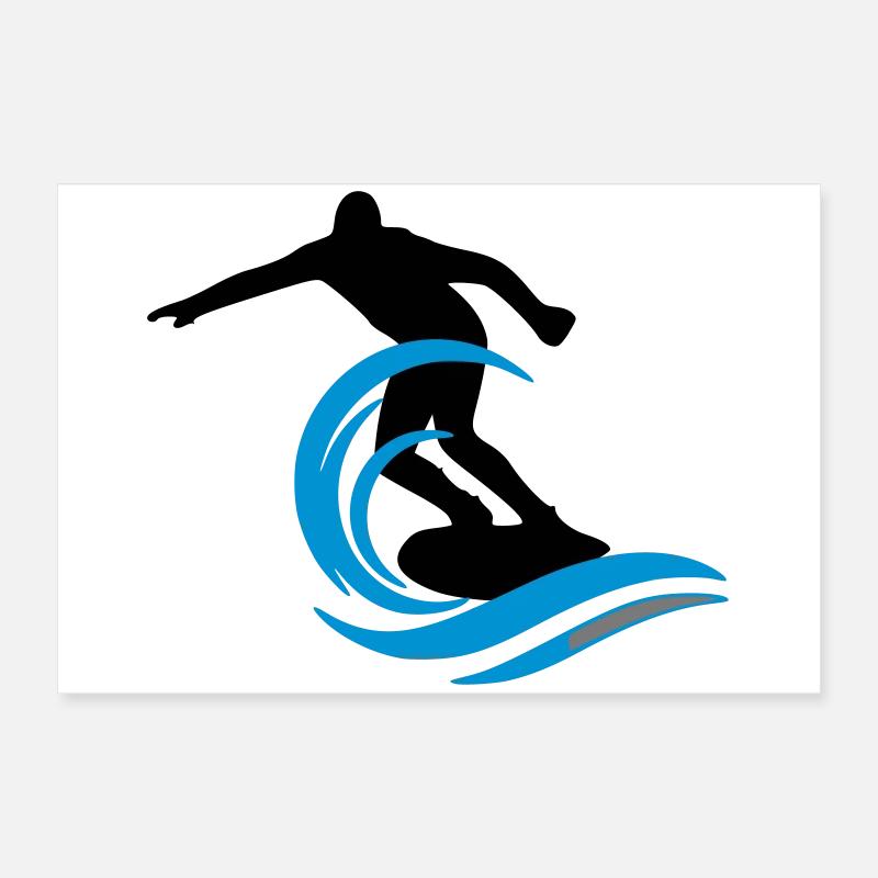 Surfeur Poster 60 x 40 cm