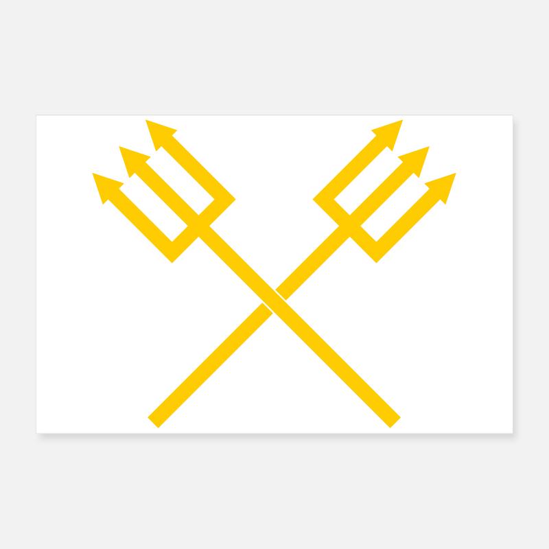 Dreizack Poster 60x40 cm