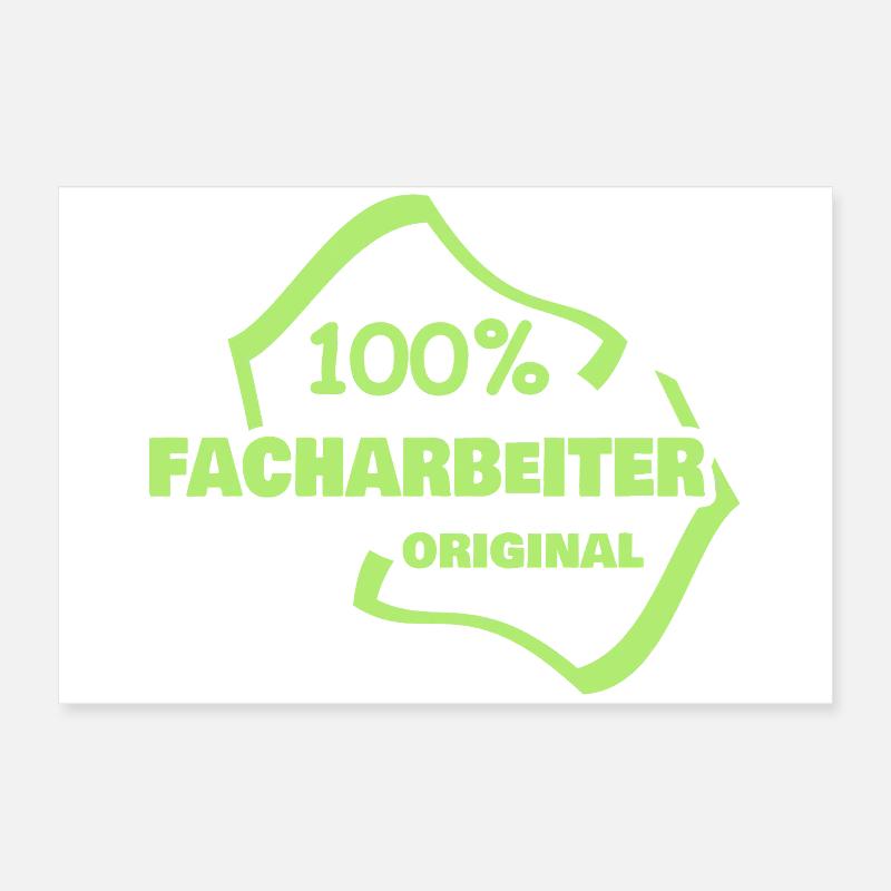 Beruf Facharbeiter Poster 60x40 cm