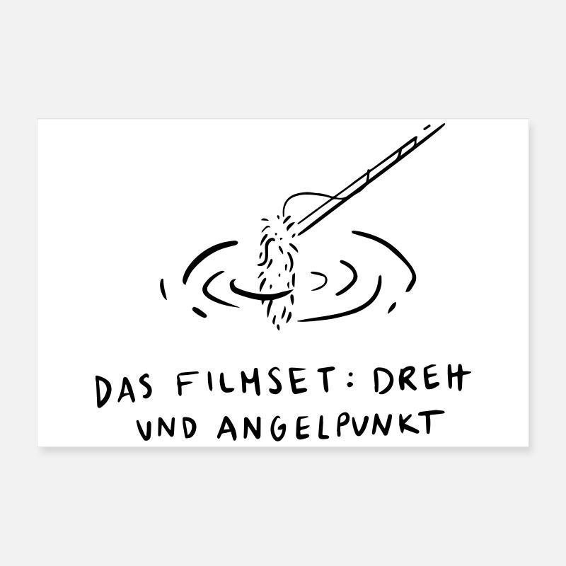 Le plateau de tournage, point pivot Poster 60 x 40 cm