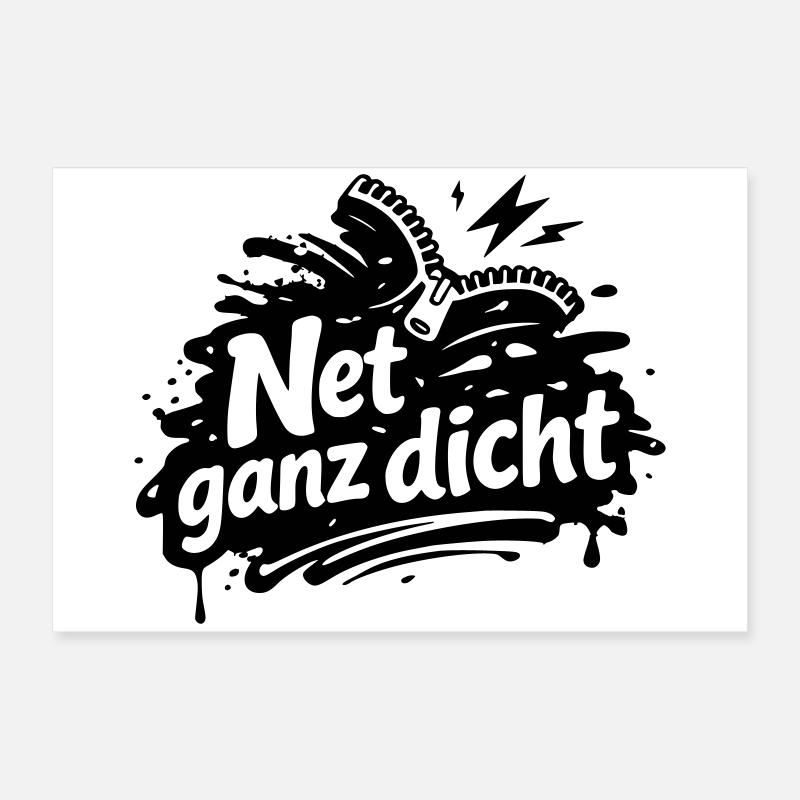 Net ganz dicht Poster 60x40 cm