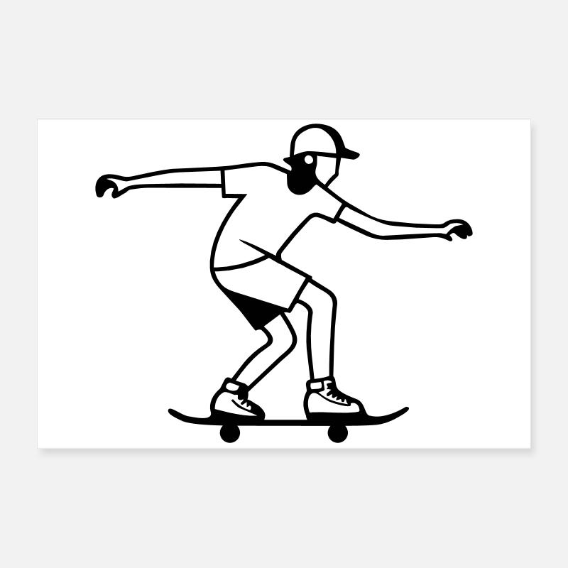 Skateboarder Poster 60x40 cm