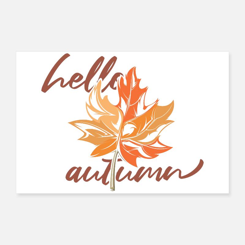 Maple leaf Mapleleaf Automne Automne Poster 60 x 40 cm