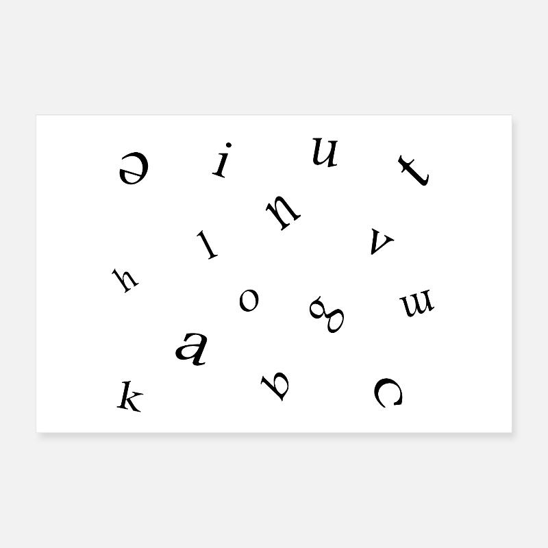 Letters Poster 24" x 16" (60x40 cm)