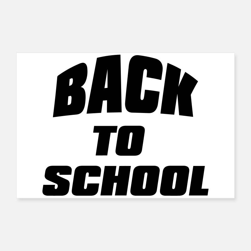 Back To School - Bold Student Teacher Message Poster 24" x 16" (60x40 cm)
