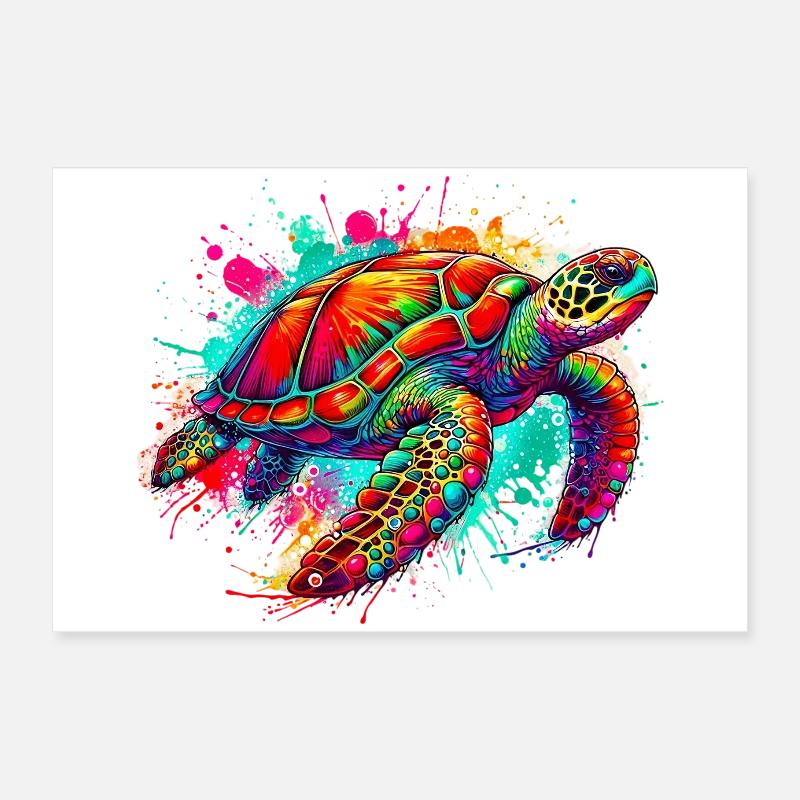 Turtle Poster 24" x 16" (60x40 cm)