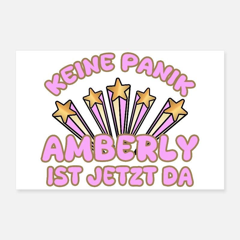 Amberly als Frauenname Poster 60x40 cm