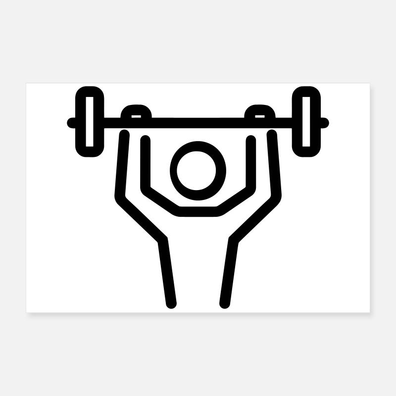 musculation Poster 60 x 40 cm