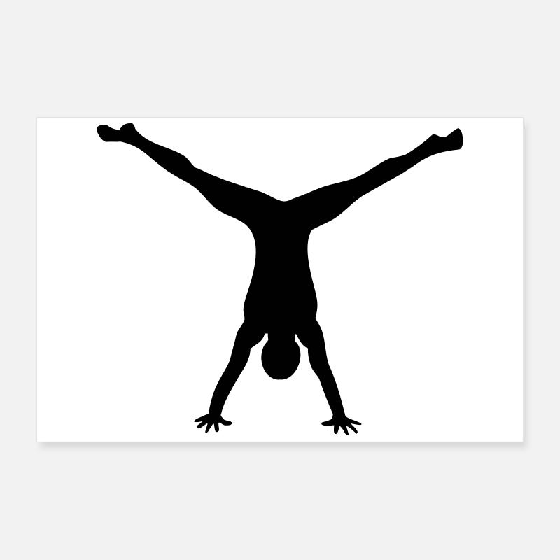 Gymnastic man Poster 24" x 16" (60x40 cm)