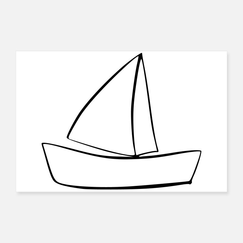 bateau Poster 60 x 40 cm