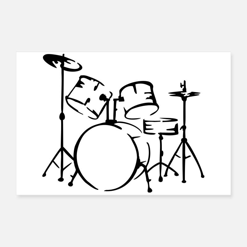 drummer schlagzeug musiker Poster 60x40 cm