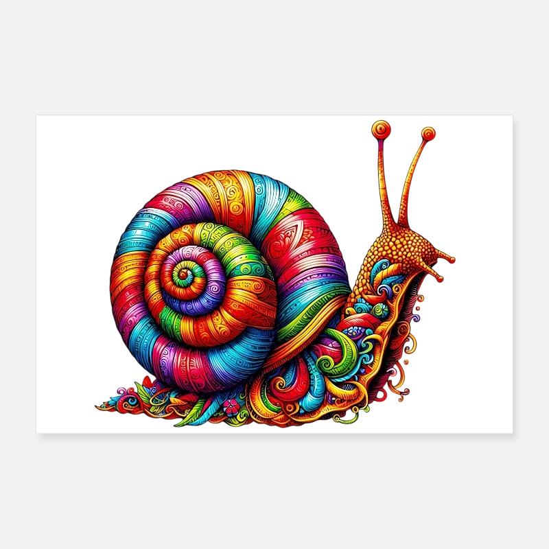 Schnecke Poster 60x40 cm