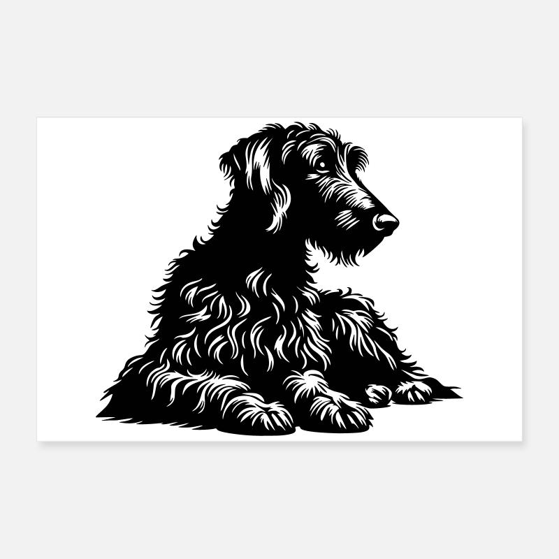 Lévrier écossais Poster 60 x 40 cm