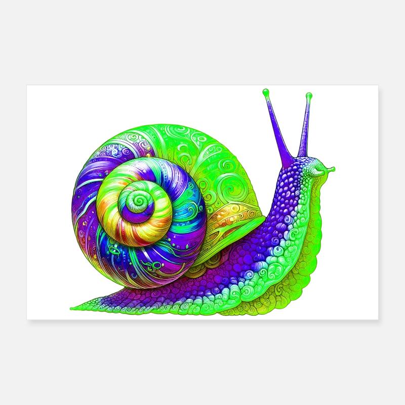 Schnecke Poster 60x40 cm