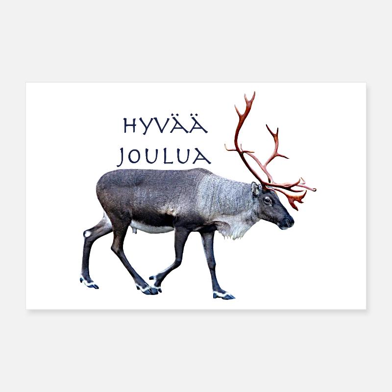 Hyvaa Joulua Poster 60x40 cm