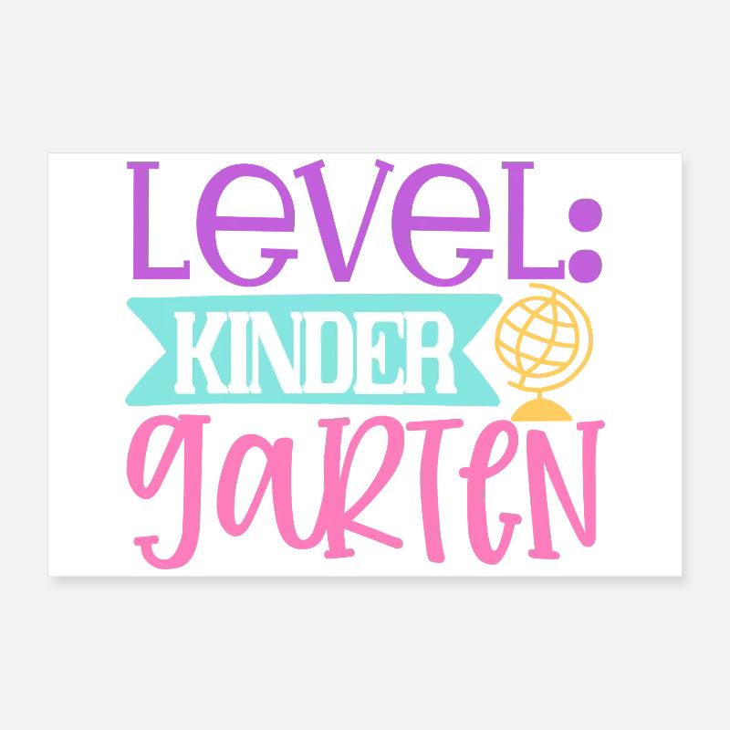 Level: Kindergarten Poster 60x40 cm