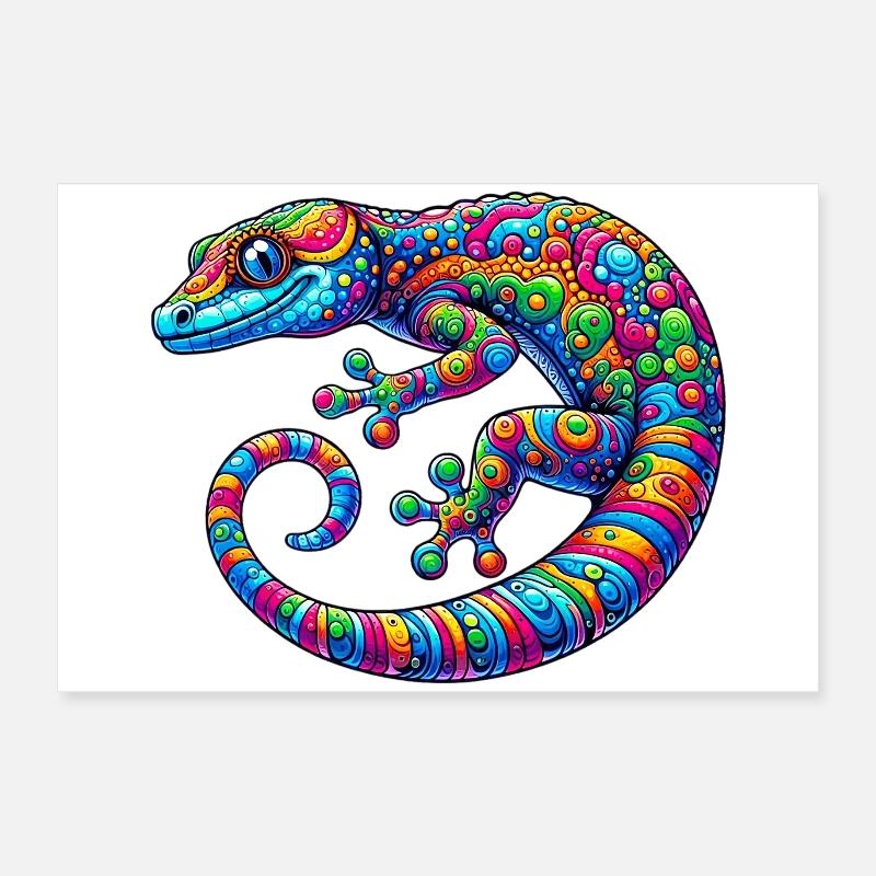 Gecko Poster 60x40 cm
