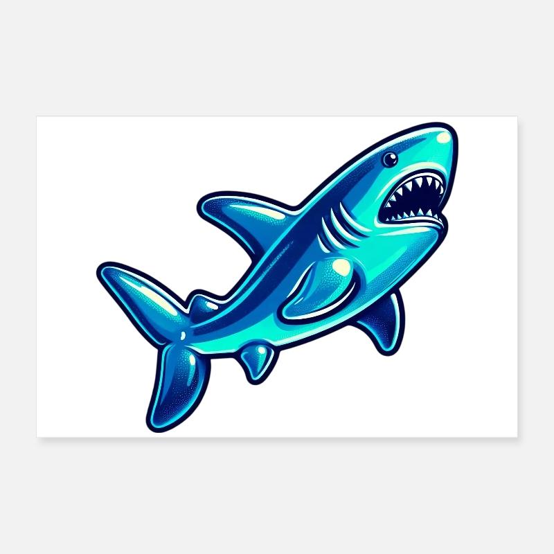 Shark Poster 24" x 16" (60x40 cm)