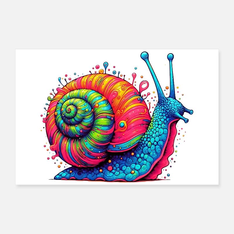 Snail Poster 24" x 16" (60x40 cm)