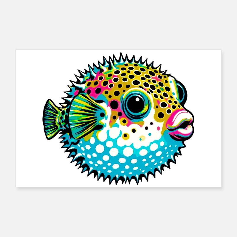 Kugelfisch Poster 60x40 cm