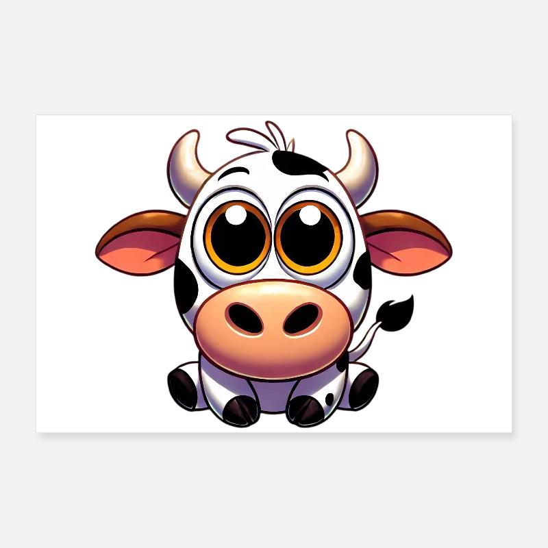 Vache Poster 60 x 40 cm