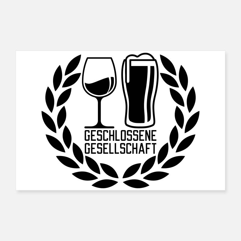 Geschlossene Gesellschaft Poster 60x40 cm