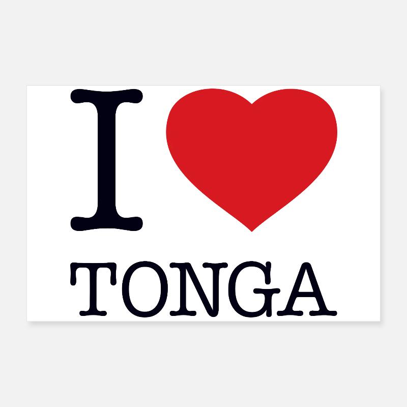 J’ADORE LES TONGA Poster 60 x 40 cm