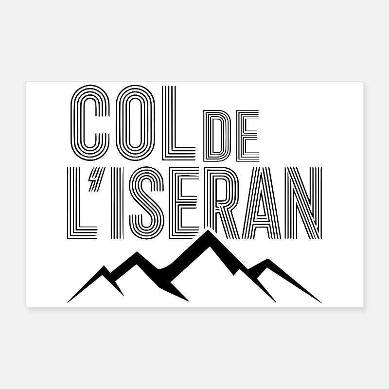 Col de l'Iseran Moderne Alpen Poster 60x40 cm