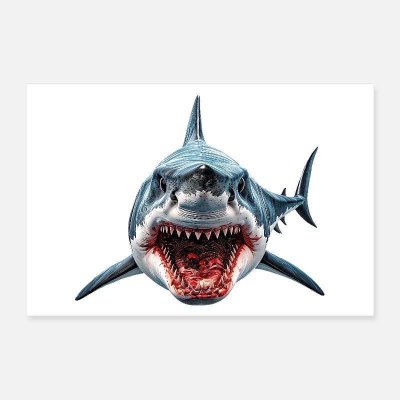 Shark Poster 24" x 16" (60x40 cm)