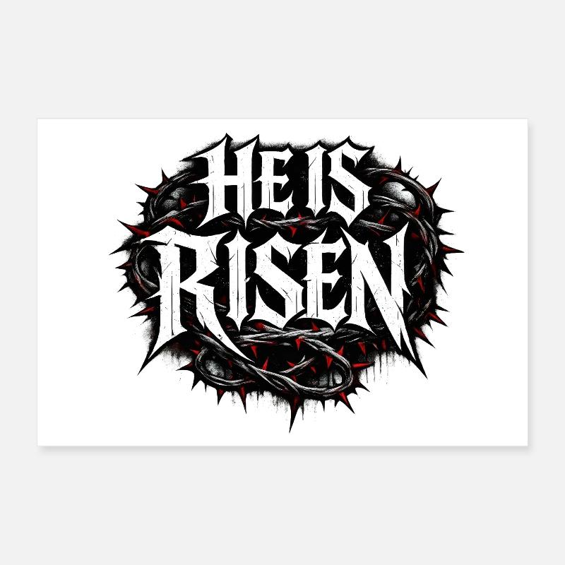 He is risen Poster 60x40 cm