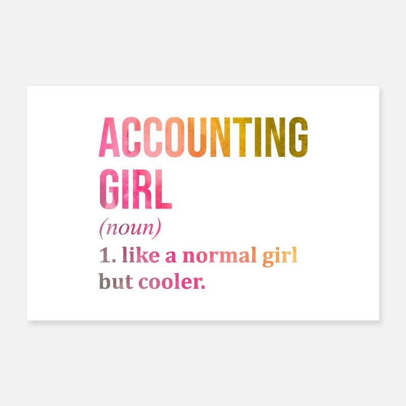 comptable Poster 60 x 40 cm