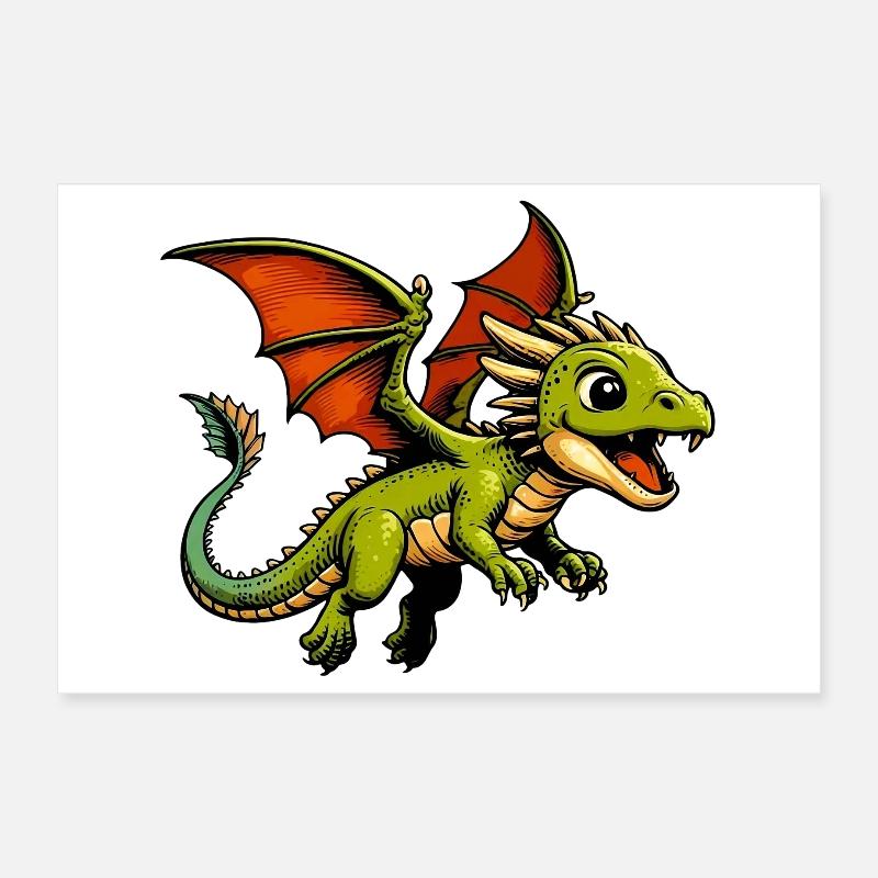 Dragon Poster 60 x 40 cm