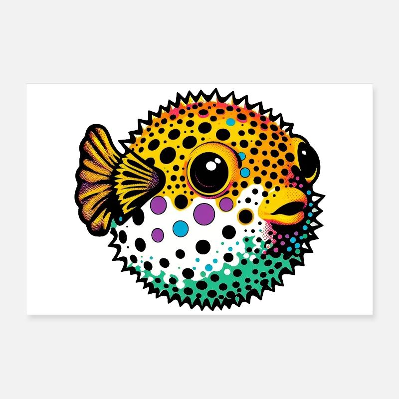 Kugelfisch Poster 60x40 cm