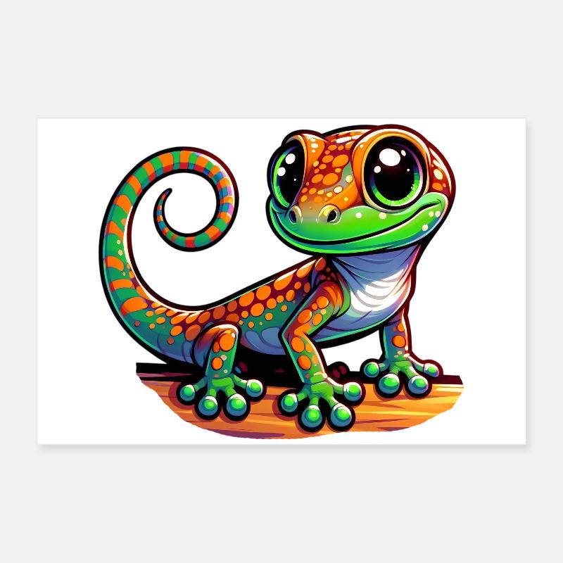 Gecko Poster 60x40 cm