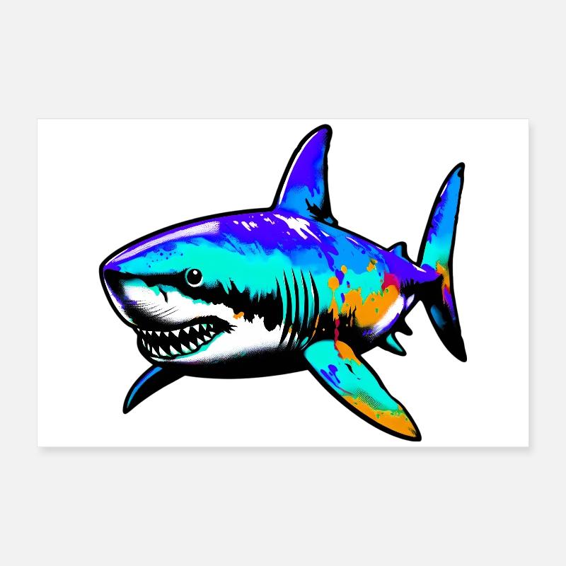 Requin Poster 60 x 40 cm