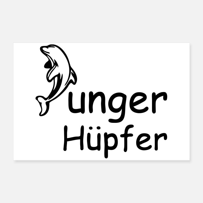Junger Hüpfer Geschenk Poster 60x40 cm