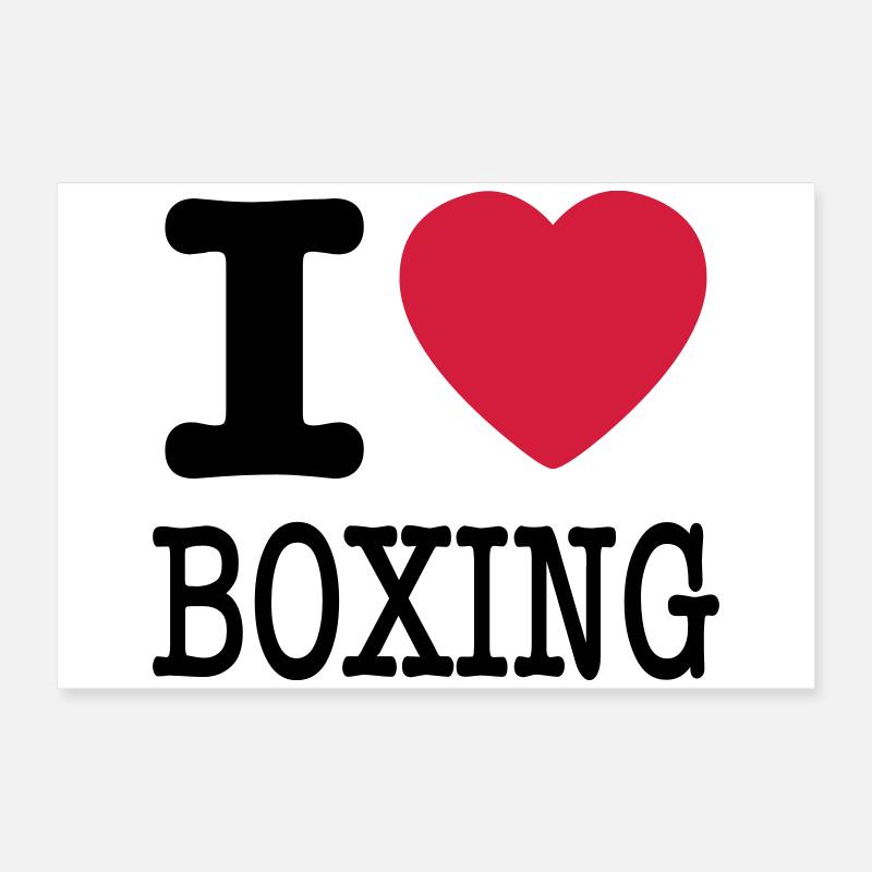 ich liebe Boxen / Ich liebe Boxen Poster 60x40 cm