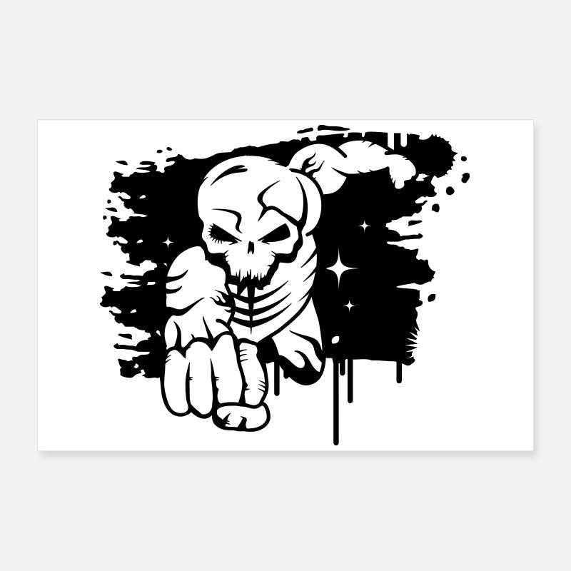 Un graffiti de super-héros mort Poster 60 x 40 cm