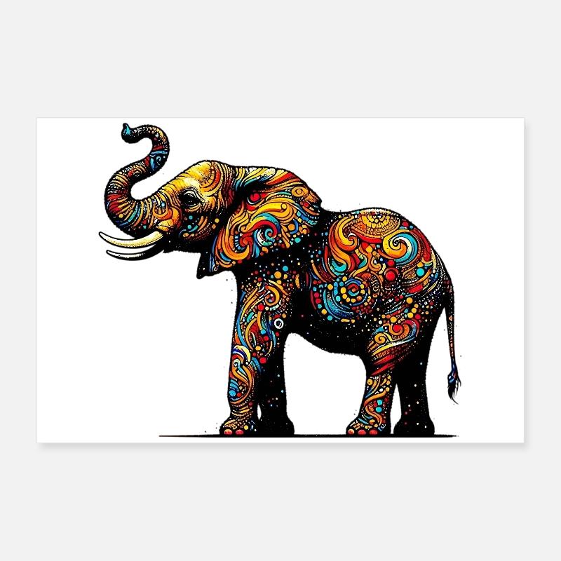 Elefant Poster 60x40 cm