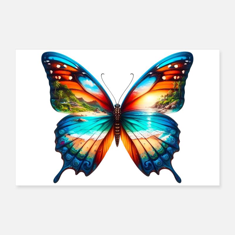 Papillon Poster 60 x 40 cm