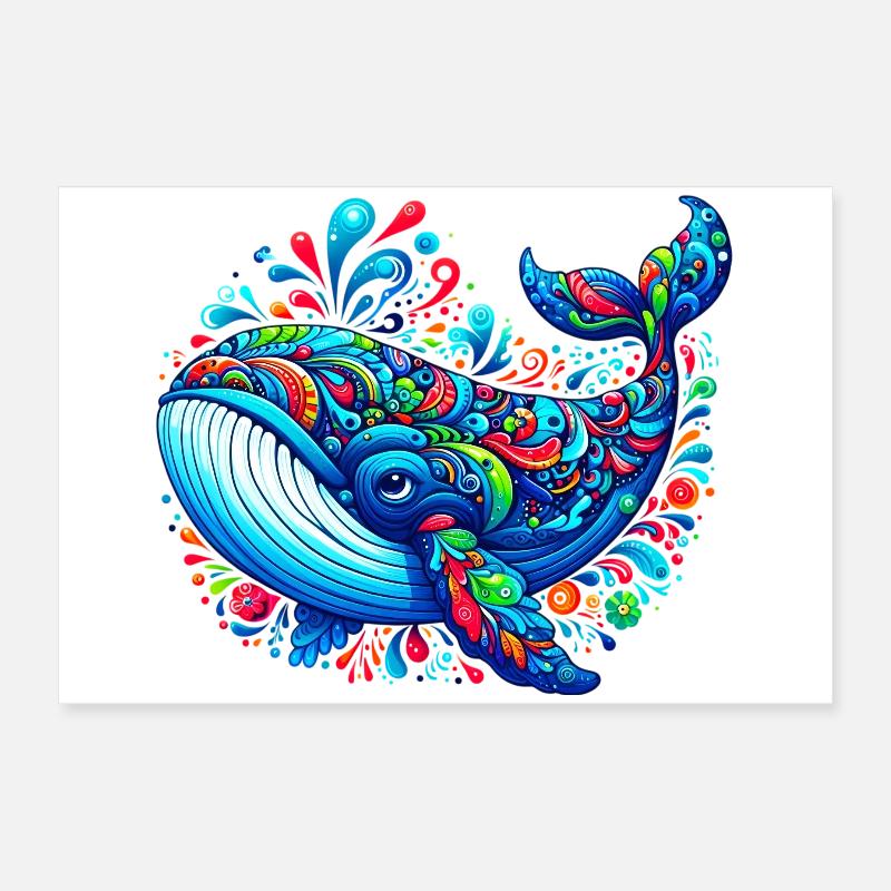 Baleine Poster 60 x 40 cm