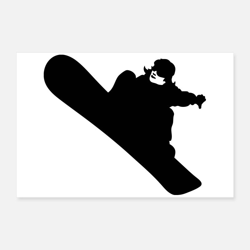 Planche à neige Poster 60 x 40 cm