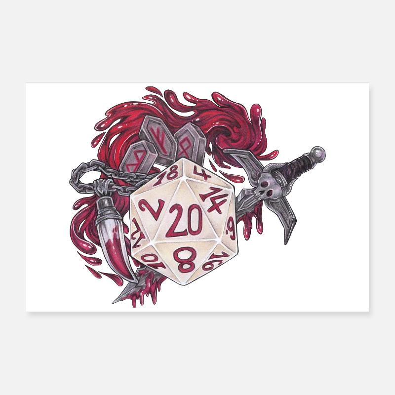 Jeu de rôle sur table D20 Bloodhunter Poster 60 x 40 cm