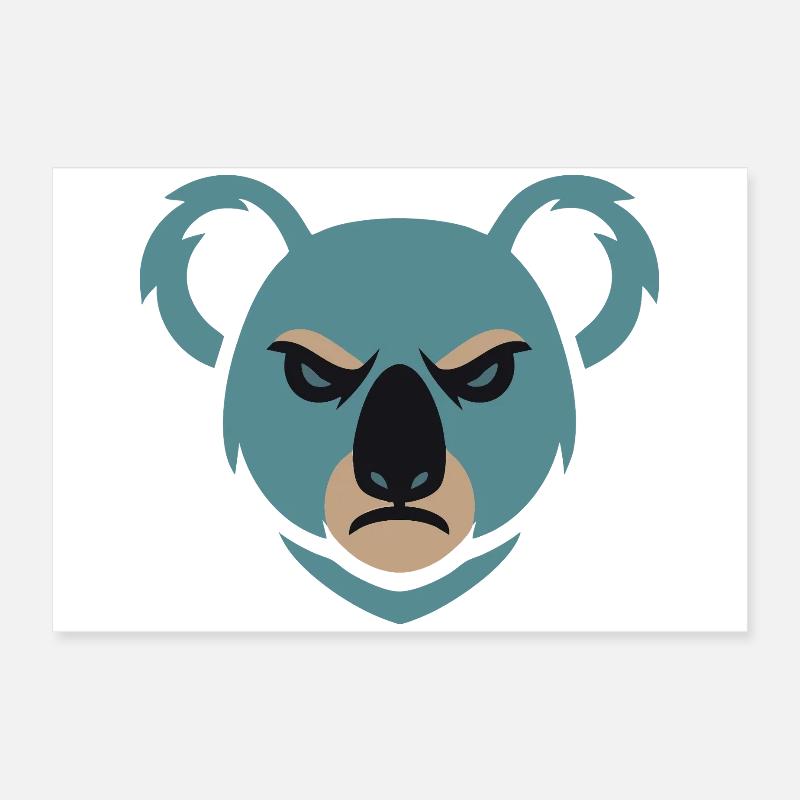 Wütender Koala Poster 60x40 cm