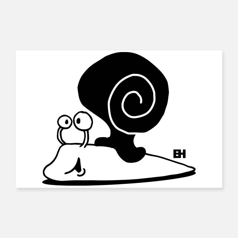 Snail Poster 24" x 16" (60x40 cm)