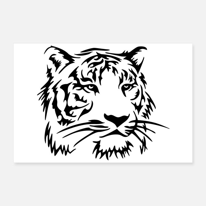 cat Tiger Poster 24" x 16" (60x40 cm)