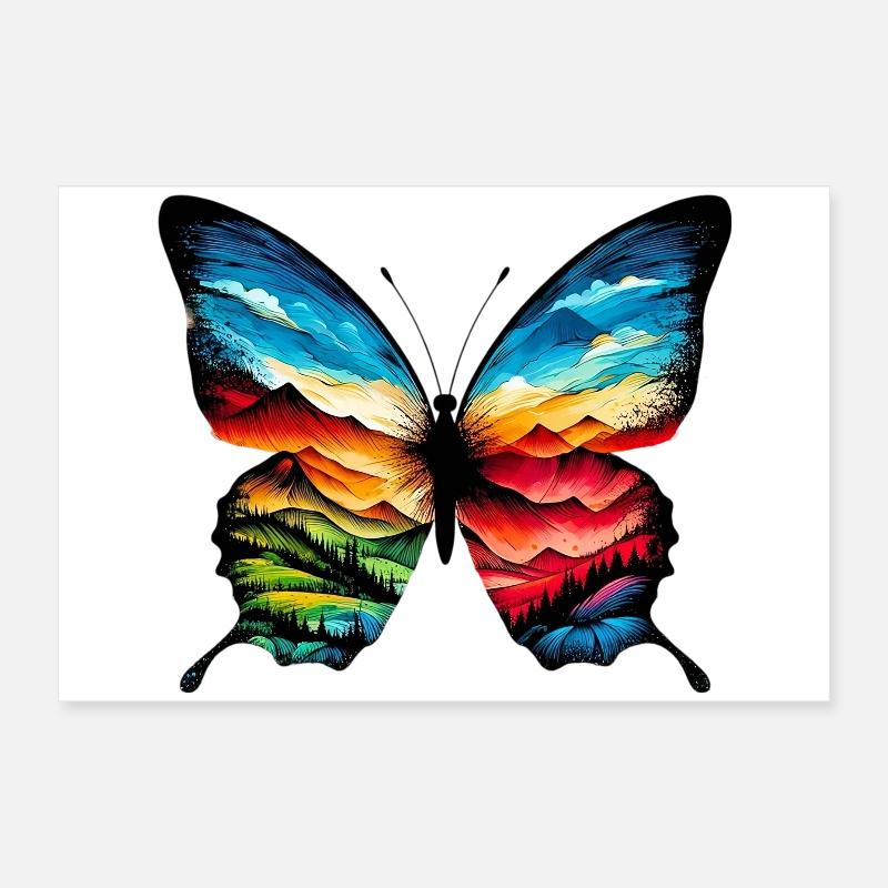 Papillon Poster 60 x 40 cm